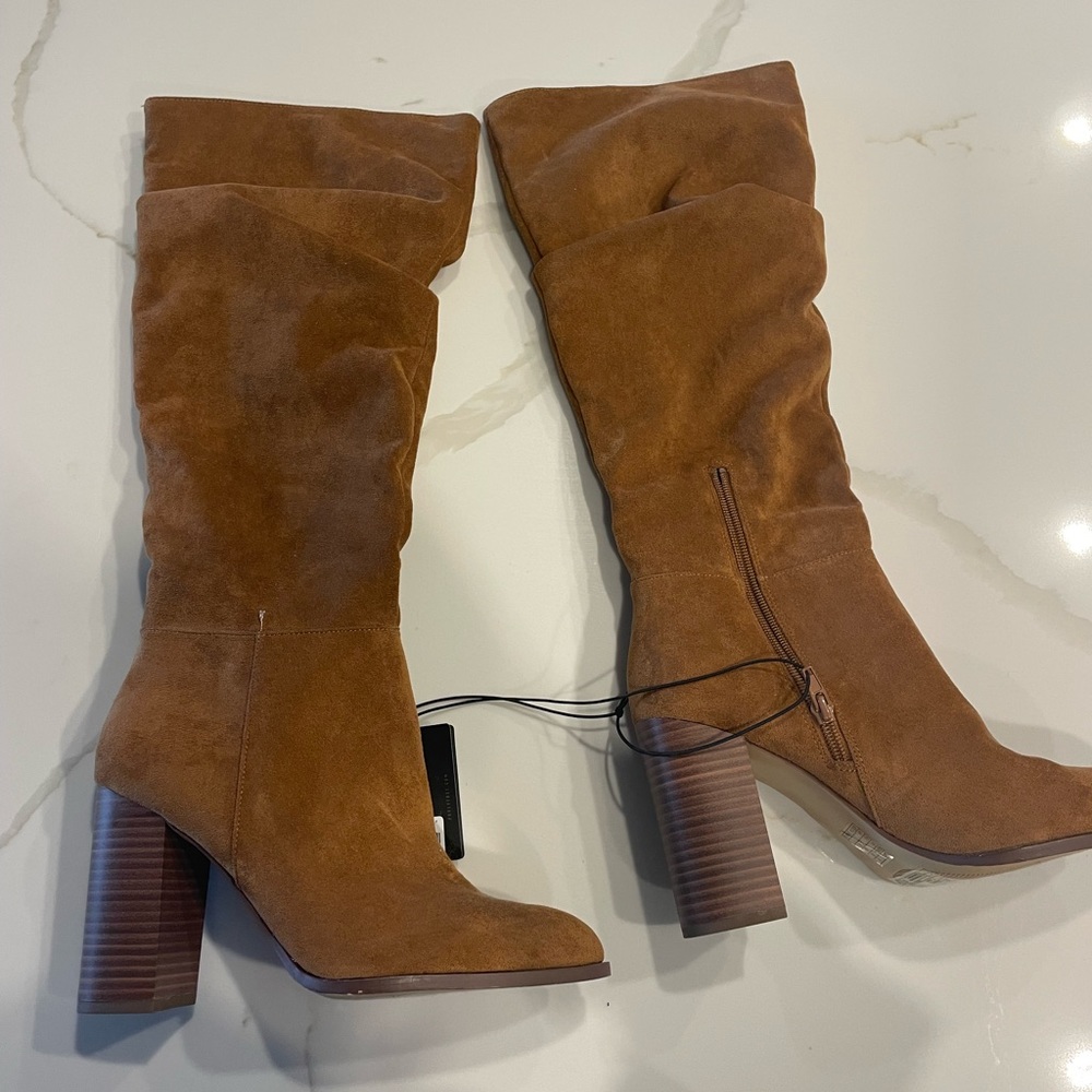 Brown knee high boots size 9